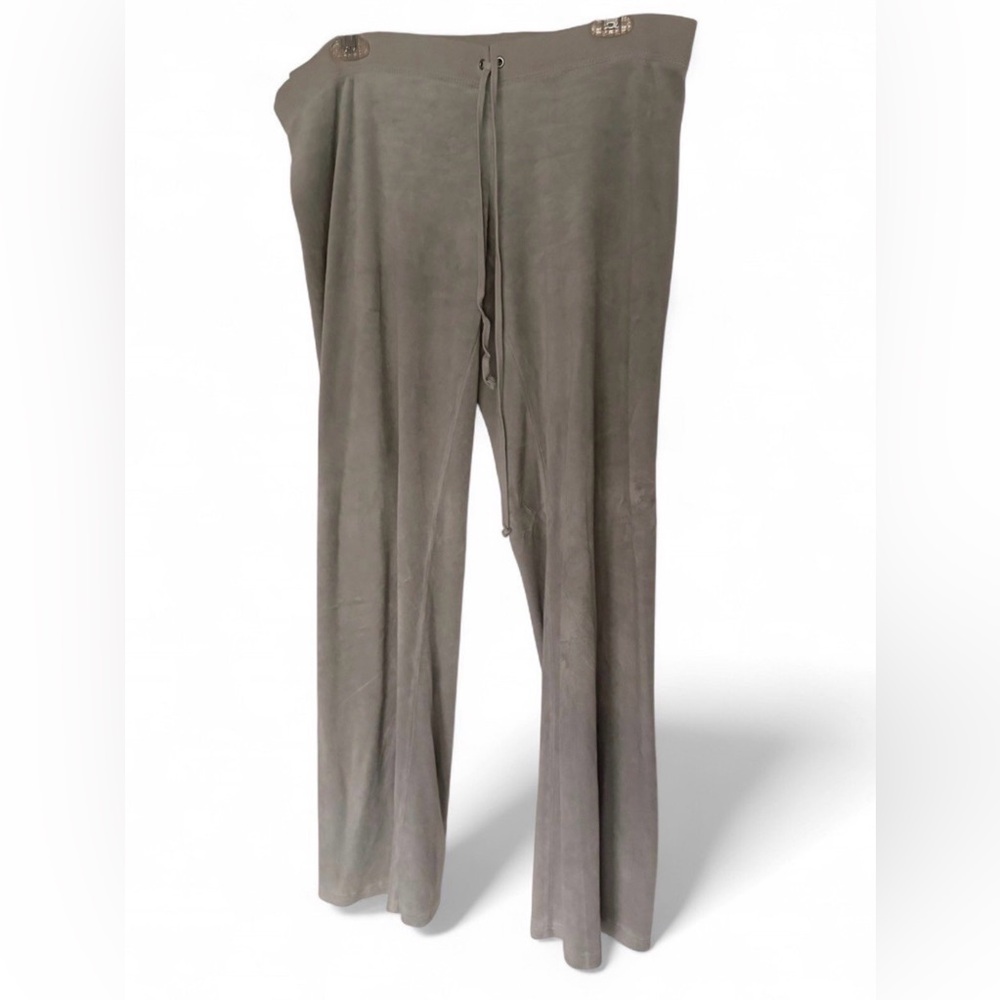 Juicy Couture Gray Taupe Wide-Leg Drawstring Pants